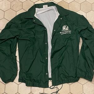 Vintage Wildlife Green Windbreaker